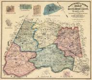 Montgomery County 1865 Wall Map 24x27, Montgomery County 1865 Wall Map